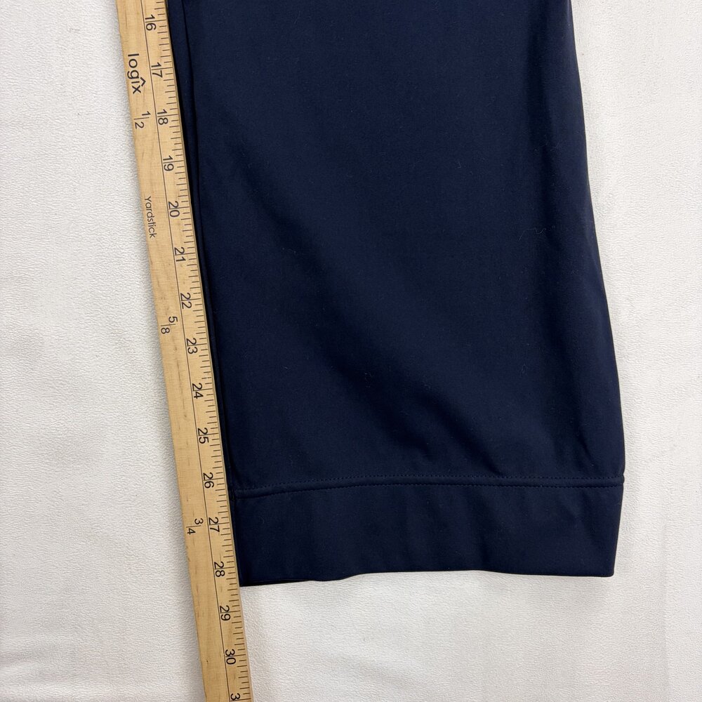 Halara Navy Wide-Leg Button-Front Trousers Size L - Picture 8 of 8